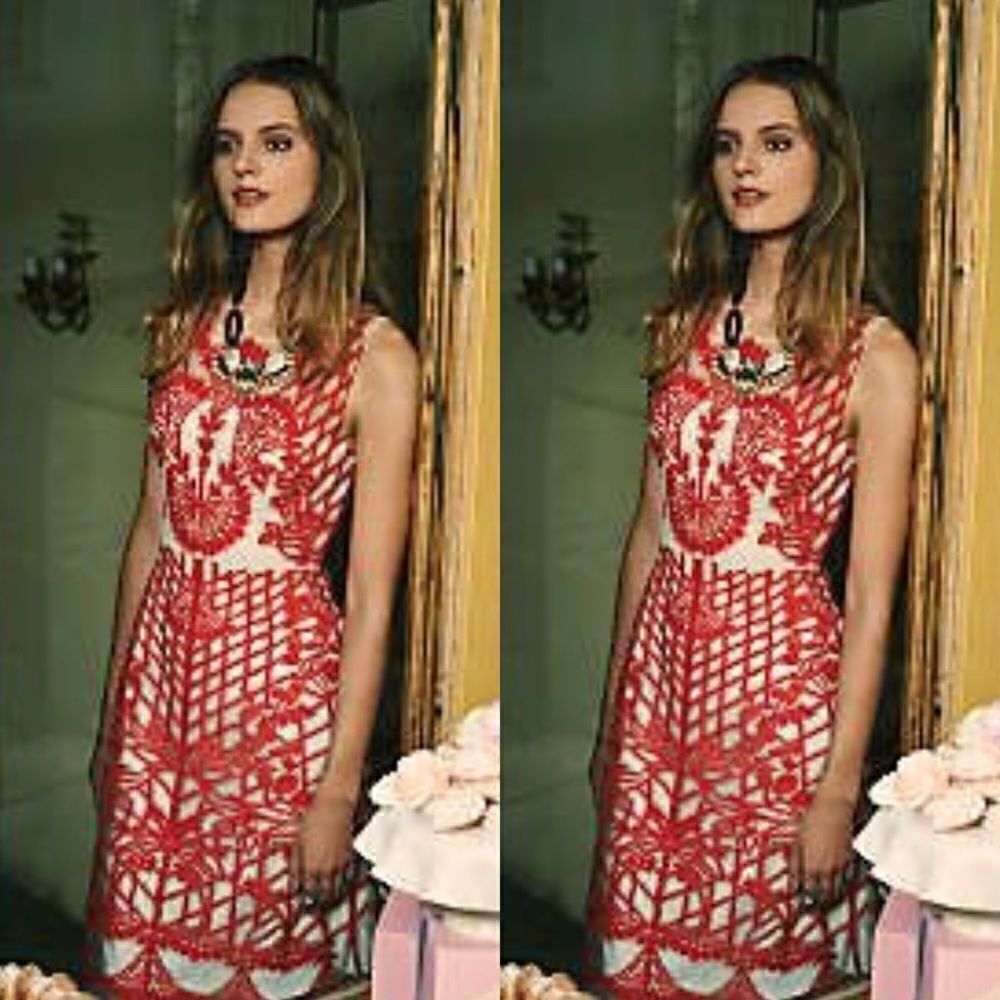 💯 ANTHROPOLOGIE Sugared Ruby Sheath - Picture 2 of 8